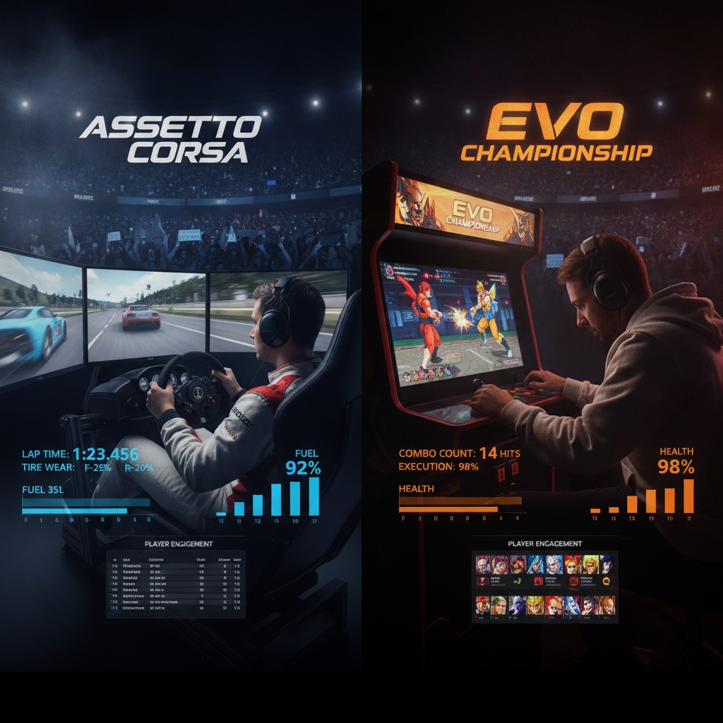 Assetto Corsa et EVO : Un Écart de Joueurs Étonnant