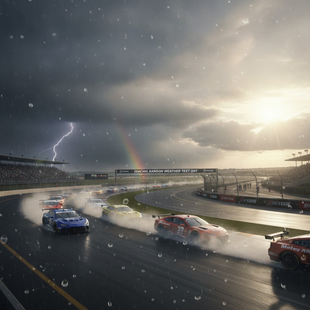 iRacing météo aléatoire : les tests commencent en Saison 4